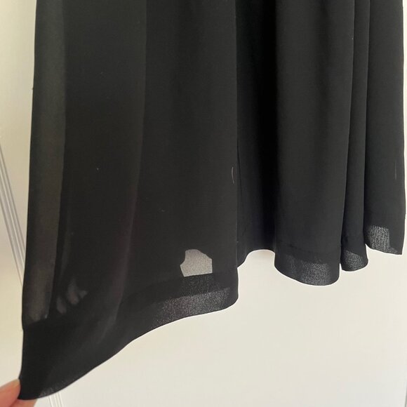 Anthropologie HD in Paris Sheer Flowy Black Dress | Size 4 - Picture 5 of 10